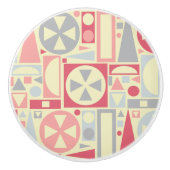 Geometrisches Retro des Mitteljahrhunderts - Moder Keramikknauf (Vorderseite)