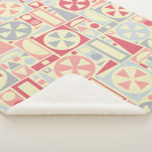 Geometrisches Retro des Mitteljahrhunderts - Moder Sherpadecke (3/4)