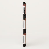 Geometrisches Retro-Dreieck-Muster und Quadrate Case-Mate iPhone Hülle (Hinten/Links)