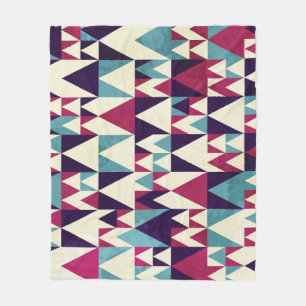 Geometrisches Retro-Dreieck Nahtloses Muster Fleecedecke