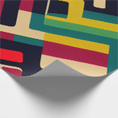 Geometrisches Retro-Geschenkpapier Geschenkpapier (Ecke)