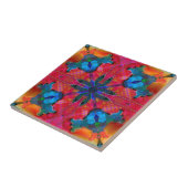 Geometrisches Retro Hippie Fantasy Tile Fliese (Seite)