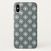 Geometrisches Retro ikat Stammes- Muster Case-Mate iPhone Hülle (Rückseite)