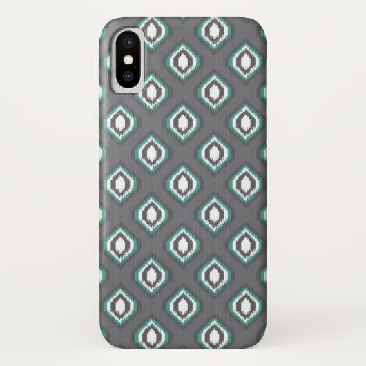 Geometrisches Retro ikat Stammes- Muster Case-Mate iPhone Hülle (Rückseite)
