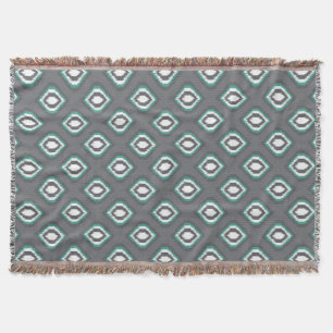 Geometrisches Retro ikat Stammes- Muster Decke