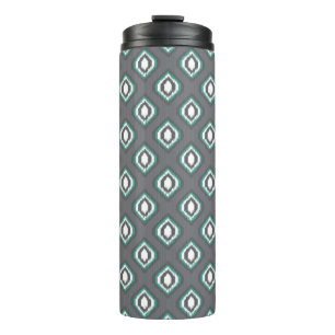 Geometrisches Retro ikat Stammes- Muster Thermosbecher