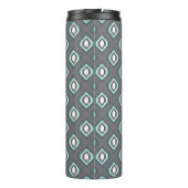 Geometrisches Retro ikat Stammes- Muster Thermosbecher (Rückseite)