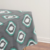 Geometrisches Retro ikat Stammes- Muster Tischdecke (Beispiel)