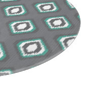 Geometrisches Retro-Kat-Stammmuster Schneidebrett (Ecke)