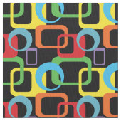 Geometrisches Retro-mehrfarbiges Muster Stoff (Nahaufnahme)