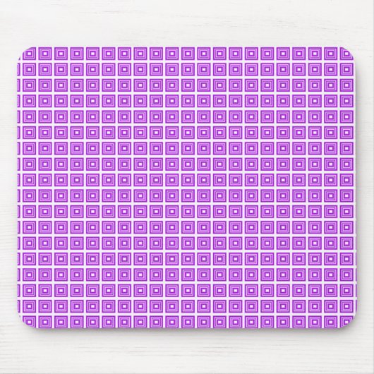 Geometrisches Retro-Mousepad, Lila Mousepad (Vorne)