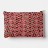 Geometrisches Retro-Muster Zubehörtasche (Rückseite)