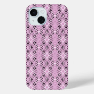 Geometrisches Retro-Rautenmuster in Rosa Case-Mate iPhone Hülle
