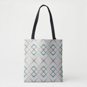Geometrisches Retro-Zickzag-Muster Tasche