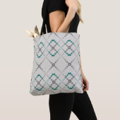 Geometrisches Retro-Zickzag-Muster Tasche (Von Nahem)
