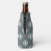Geometrisches Retroikat-Stammmuster Flaschenkühler (Flasche Rückseite)