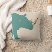 Geometrisches Rhino-Kissen Kissen (Decke)