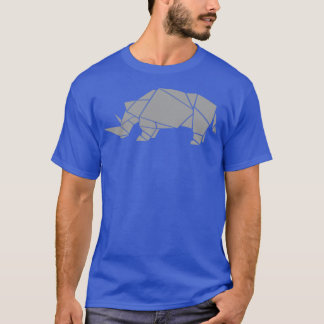 Geometrisches Rhino T-Shirt