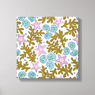 Geometrisches Riff des tropischen Ozeans Leinwanddruck