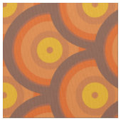 geometrisches Ringmuster der braunen und orange Stoff (Nahaufnahme)