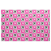 Geometrisches rosa Flugzeug Stoff (Fat Quarter (45,7 x 55,9 cm))