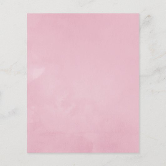 Geometrisches rosa Frühlingskirsche Blossom Quince Flyer (Hinten)