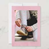 Geometrisches rosa Kirschblossom Feier des Lebens Einladung (Rückseite)