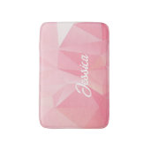 Geometrisches rosa Ober-Farbverlaufsmuster Badematte (Vorderseite Vertikal)