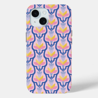 Geometrisches Rosa und blaues Blau Case-Mate iPhone Hülle