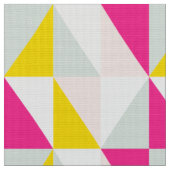 Geometrisches rosa und gelbes Muster Stoff (Nahaufnahme)