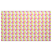 Geometrisches rosa und gelbes Muster Stoff (Yard (91,4 cm))