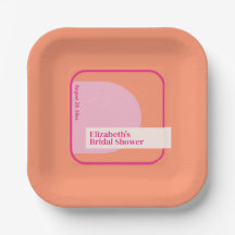 Geometrisches Rosa und Orange