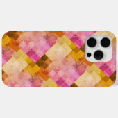 Geometrisches rosa Wasserfarbmuster Case-Mate iPhone Hülle (Rückseite (Horizontal))
