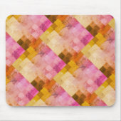 Geometrisches rosa Wasserfarbmuster Mousepad (Vorne)