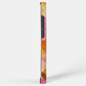 Geometrisches rosa Wasserfarbmuster Samsung Galaxy Hülle (Rechte Seite)