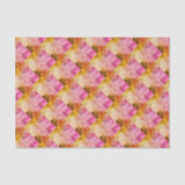 Geometrisches rosa Wasserfarbmuster Seidenpapier (Vorderseite)