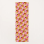 Geometrisches rosa Wasserfarbmuster Yogamatte (Vorderseite)
