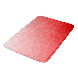 Geometrisches rotes Gefälle Badematte