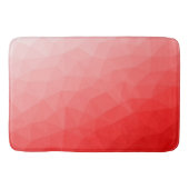 Geometrisches rotes Gefälle Badematte (Vorderseite)
