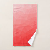 Geometrisches rotes Gefälle Badhandtuch Set (Handtuch)