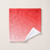 Geometrisches rotes Gefälle Badhandtuch Set (Waschlappen)