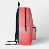 Geometrisches rotes Gefälle Bedruckter Rucksack (Links)