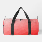 Geometrisches rotes Gefälle Duffle Bag (Rückseite)