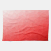 Geometrisches rotes Gefälle Geschirrtuch (Horizontal)