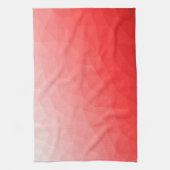 Geometrisches rotes Gefälle Geschirrtuch (Vertikal)