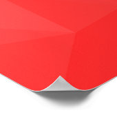 Geometrisches rotes Gefälle Poster (Ecke)