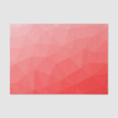 Geometrisches rotes Gefälle Seidenpapier (Vorderseite)
