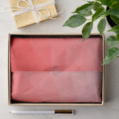 Geometrisches rotes Gefälle Seidenpapier (Geschenk)