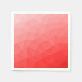 Geometrisches rotes Gefälle Serviette (Vorderseite)