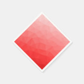 Geometrisches rotes Gefälle Serviette (Ecke)